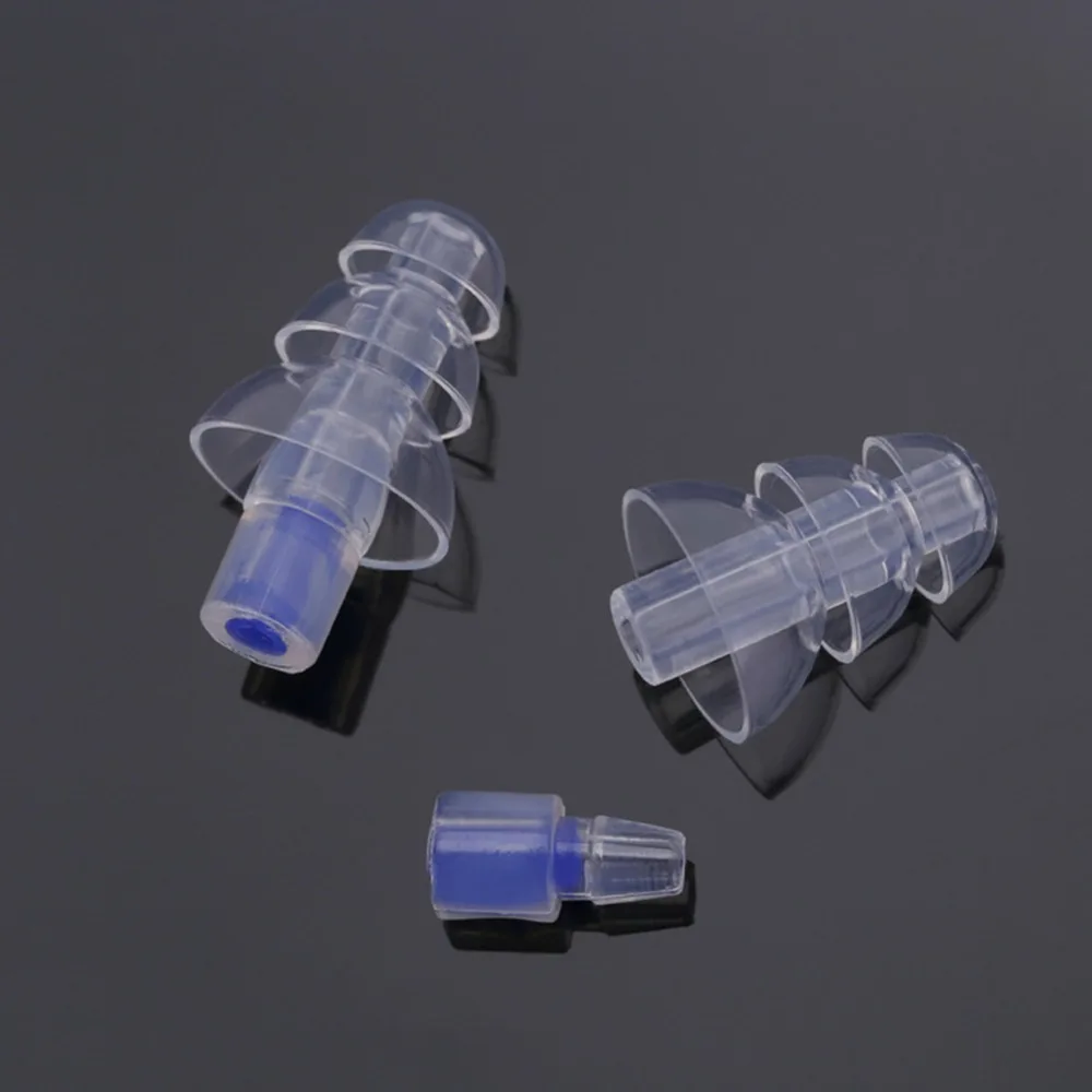 1 Pair Noise Canceling Hearing Protection Ear Plugs For Concerts Sleeping Bar DJ Reusable Silicone Ear Plugs