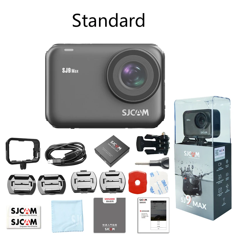 SJCAM SJ9 серии SJ9 Strike SJ9 Max GYRO Body Водонепроницаемый 4K Экшн-камера потоковая 2,4G Wifi Спорт DV - Цвет: SJ9 Max Standard