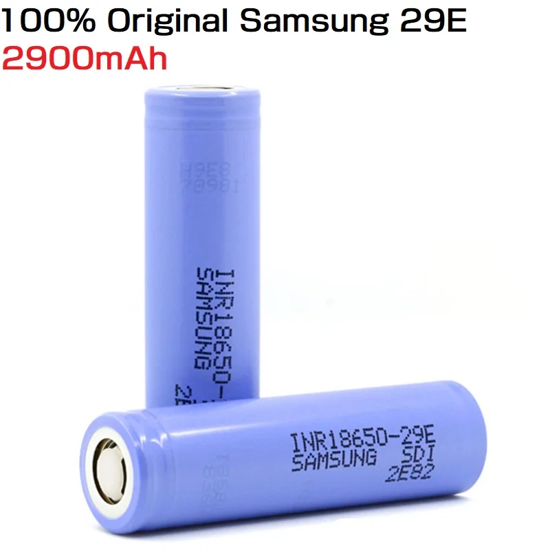 

1PCS For Samsung INR18650-29E 3.7v 2900mah Rechargeable 18650 Lithium ion Battery for Ecig Flashlight Ebike18650 Battery