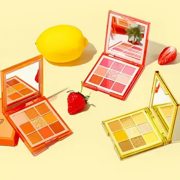 

9 Colors Neon Eyeshadow Pallete Glazed Pressed Palette Glitter Matte Pigment Lasting Waterproof Shadow Eyeshadow Makeup Eye B7C6