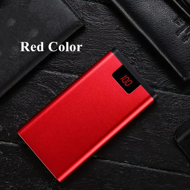 Xiaomi power Bank 30000 мАч Внешний аккумулятор портативное быстрое зарядное устройство для всех смартфонов Xiaomi зарядное устройство водонепроницаемый - Цвет: Red 30000mAh