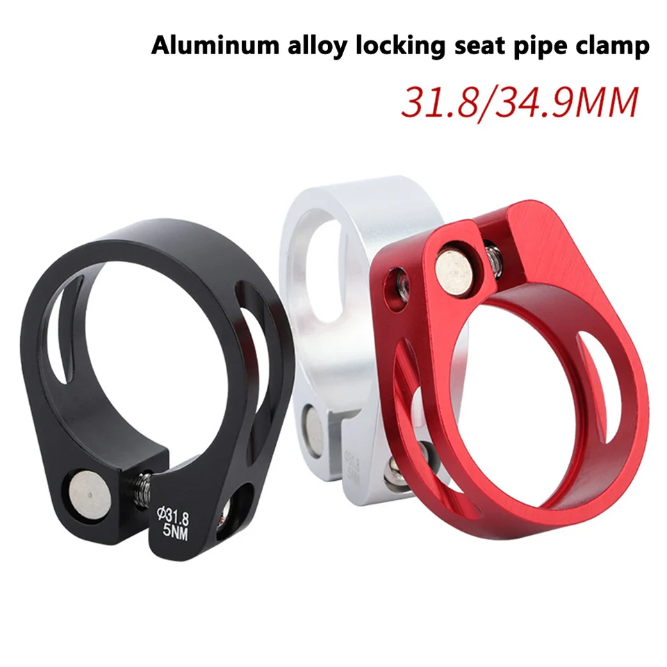 31.8/34.9mm MTB morsetto reggisella bici morsetto tubo sella CNC lega di alluminio strada bicicletta sedile tubo Clip sella bici  18