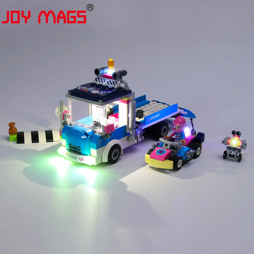 

JOY MAGS Only Led Light Kit For Friends Series Service & Care Truck Lighting Set Compatible With 41348 (NOT Include Model)