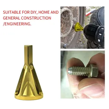 

Deburring External Chamfer Tool High Strength Hardness Metal Drill Bit Remove Burr Repairs Tools for Chuck Drill Gold
