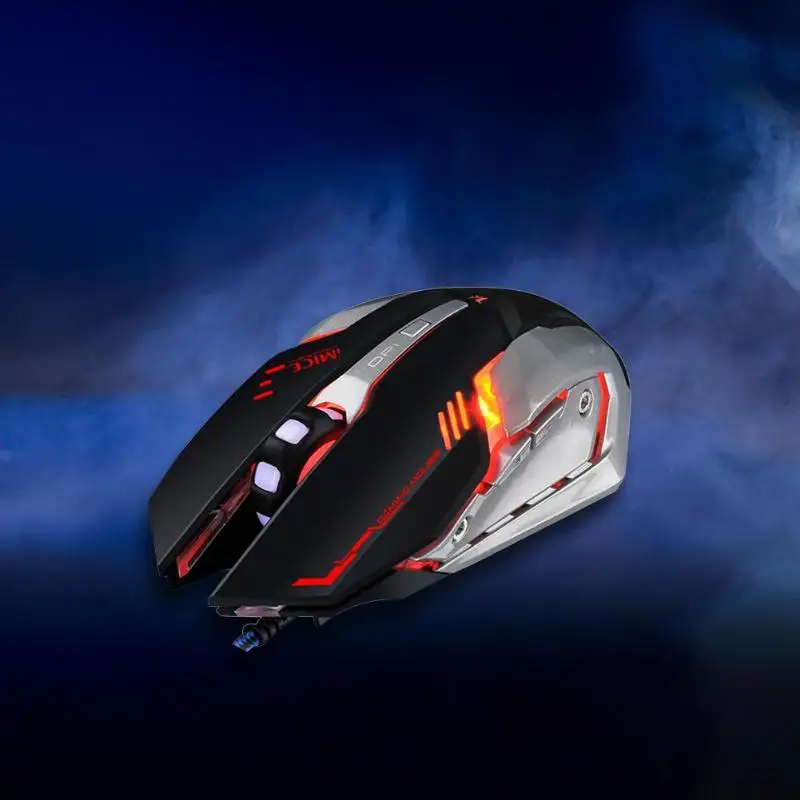 IMICE V8 USB Проводная оптическая игровая Мышь компьютер 6 Кнопка 4800 Точек на дюйм RGB светодиодный Цвет дыхание светильник игровая мышь для ПК, ноутбука, Тетрадь