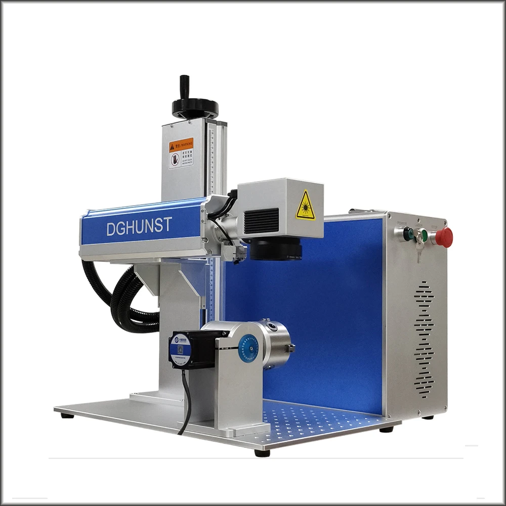 Hunst Metal Laser Marking Machine with JPT Raycus Max Source 20W 30W Foldable Mini Fiber Laser Engraver for DIY Marking Gift Hunst Metal Laser Marking Machine with JPT Raycus Max Source 20W 30W Foldable Mini Fiber Laser Engraver for DIY Marking Gift