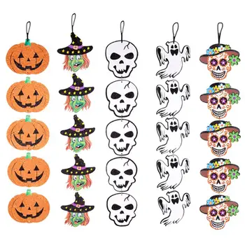 

5 Pcs Non-woven Pendent Creative Ghost For Costume party Halloween
