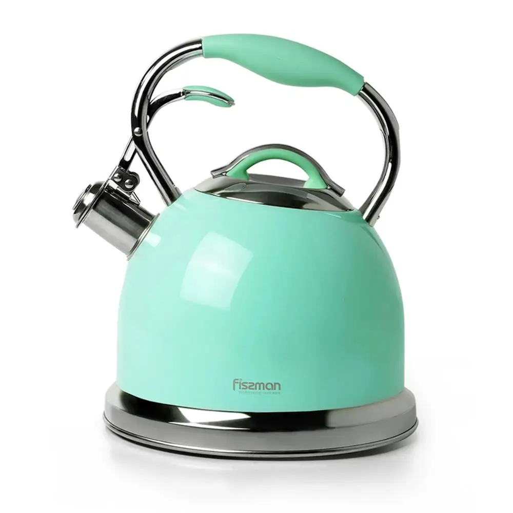 Fissman 2.6l Whistling Water Kettle Stovetop Induction Stainless Steel