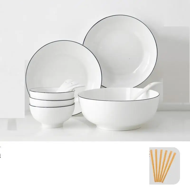 MODEL L Fruteira Saladier контейнер для еды тарелка Cuenco Cocina лапша риса тазонный суп керамическая столовая посуда керамическая кухонная чаша - Цвет: MODEL L