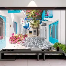 Обои на заказ, фото, Эгейский архитектурный сад, задний план, стены, домашний декор, гостиная, спальня, 3d обои