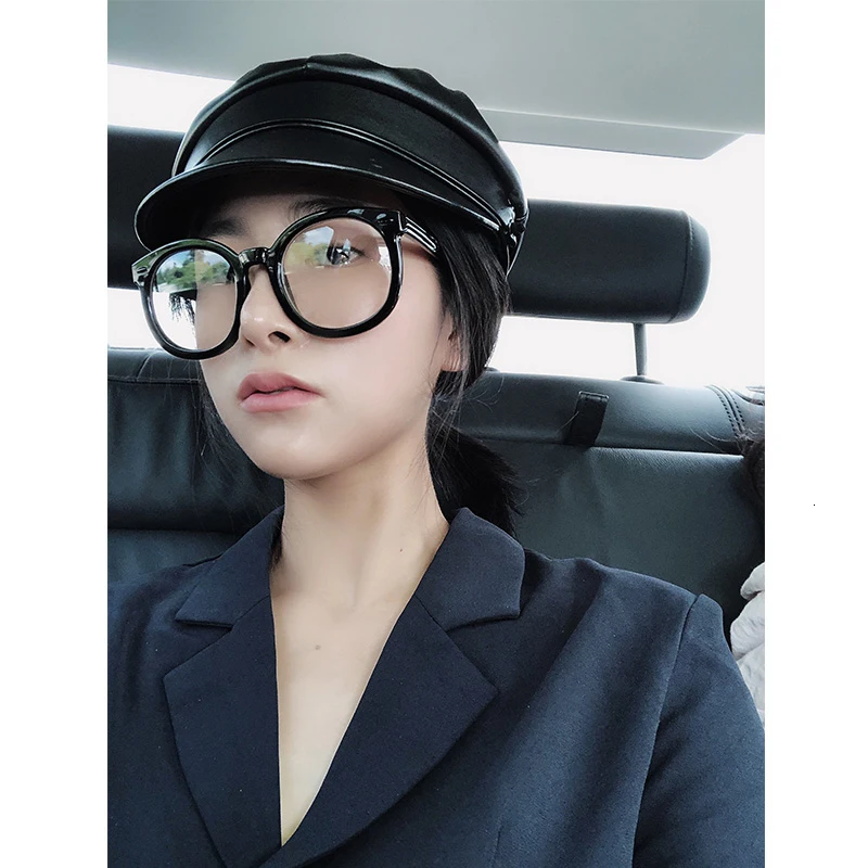 [EAM] новые весенние летние темпераментные Короткие Твердые дикие темпераментные очки в черной оправе женские модные Универсальные JY335