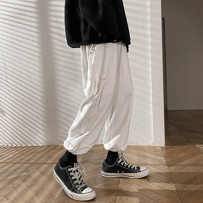 Ruffian handsome men's pants fashion brand pants spring and autumn straight tube loose work pants trend versatile Multi Pocket