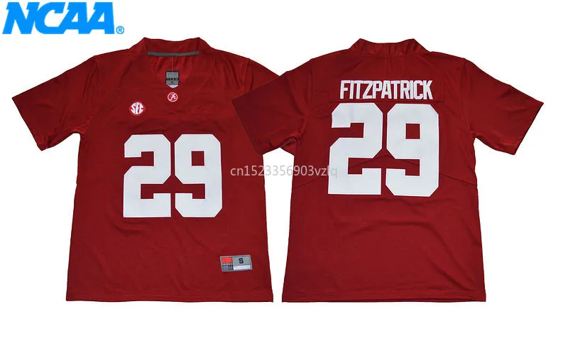 Новое поступление высокое качество Minkah Fitzpatrick#29 футболка колледжа спортивные майки S-XXXL
