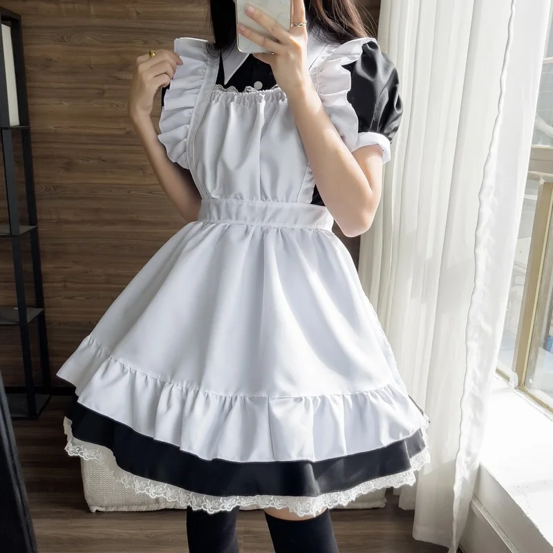 Cosplay Sexy Coffee Maid Role Play Uniform Kawaii Clothing for Lolita Girl Plus Size Cosplay Maids Outfit Anime Costumes S-5XL