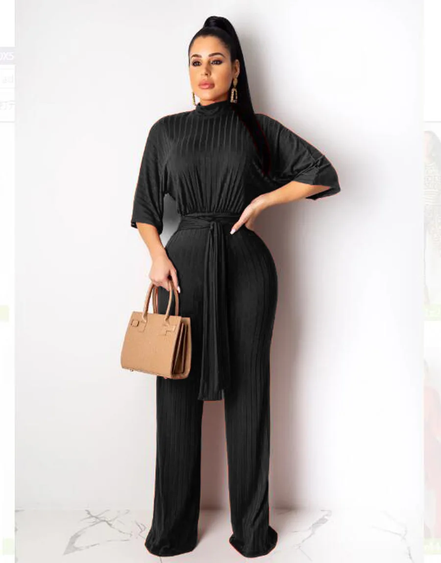Yooneedi 2019 Autumn Design Casual 2 pcs Women Set Color Solid O-neck Full Sleeve Top Long Pants OMY-5180 |