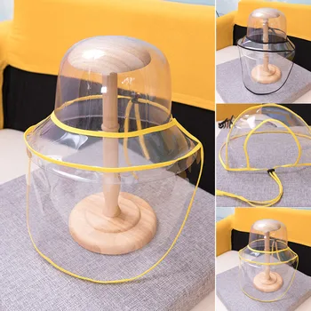 

hat + transparent protective mask Detachable Protective Men&Women Fisherman Removable Dustproof Cover a3