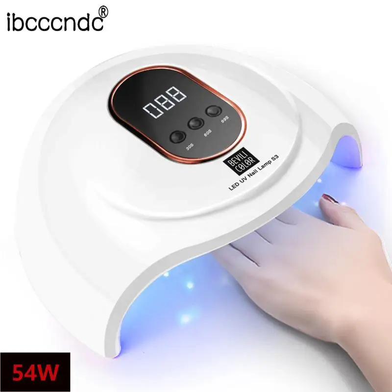 

Ibcccndc 54W Nail Lamp Mini Nail UV LED Lamp Professional Lamp Nail Gel Dryer Lamp USB Nail Material Cabin Uv Led Nail Gel