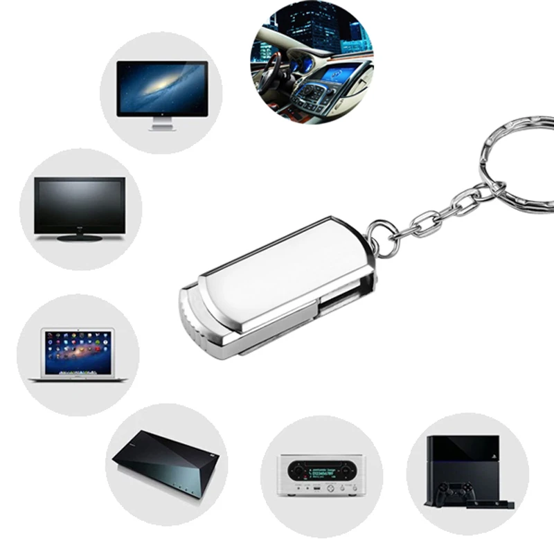 Портативный металлический Usb флеш накопитель флешка 128 ГБ 64 32 16 4G USB 2 0 супер мини usb