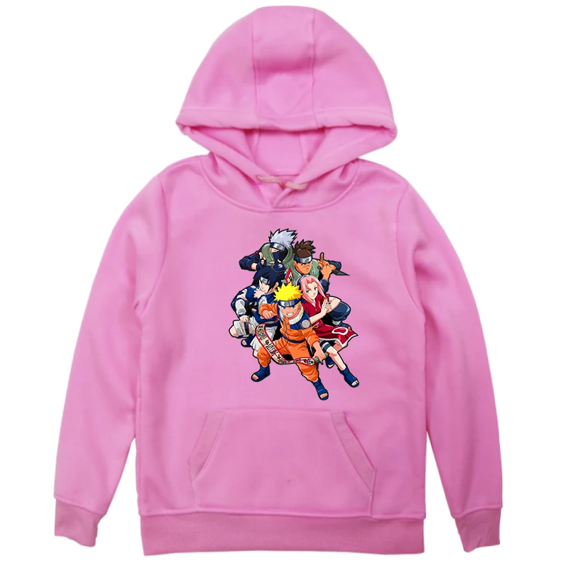 Hoodies 7 Модный Детский свитер с принтом Наруто для мальчиков и девочек; сезон осень-зима; утолщенные повседневные кофты толстовки; детский пуловер с длинными рукавами - Цвет: Hoodies 7
