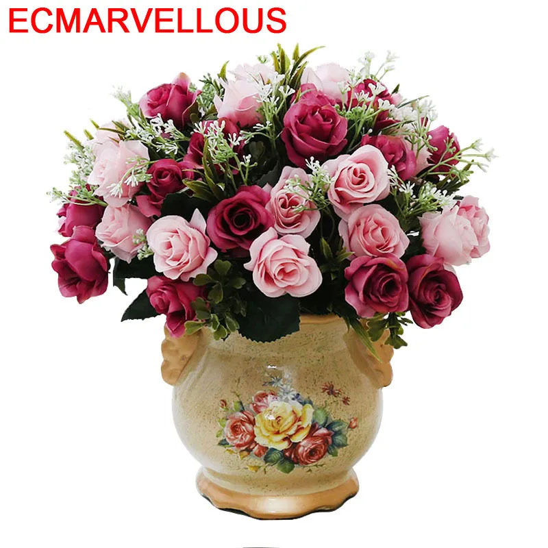 Para Jardim Blumenvasen Vaas Керамика ВАСО De Flor Jarrones Decorativos Moderno аксессуары для украшения дома Современные ваза для цветов