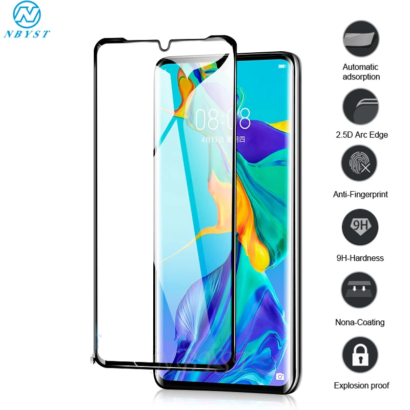 Защитное стекло закаленное 9D для Huawei P Smart Z 2019 Plus P30 Lite P20 Pro P10 30|Защитные стёкла и