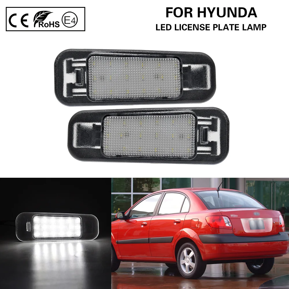 

2Pcs LED Number License Plate Light lamp for Rio 2005-2011 Kia Rio5 2006-2011