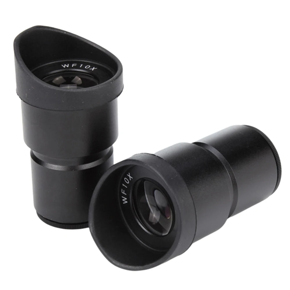 

2pcs High Eyepoint Optical Lens Replacement Mounting With Eye Cups Stereo Microscope Eyepiece Clear Wide Angle Magnification