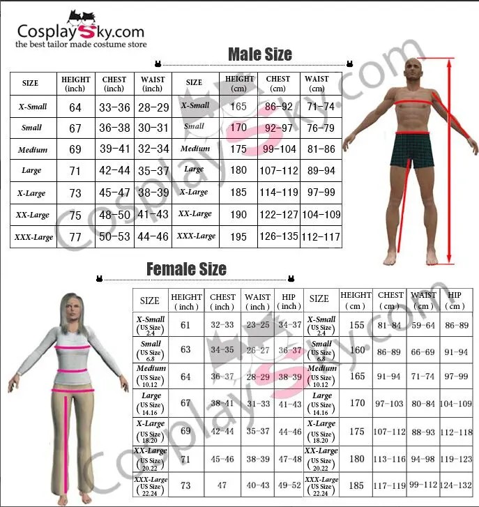 anycos-costume size.