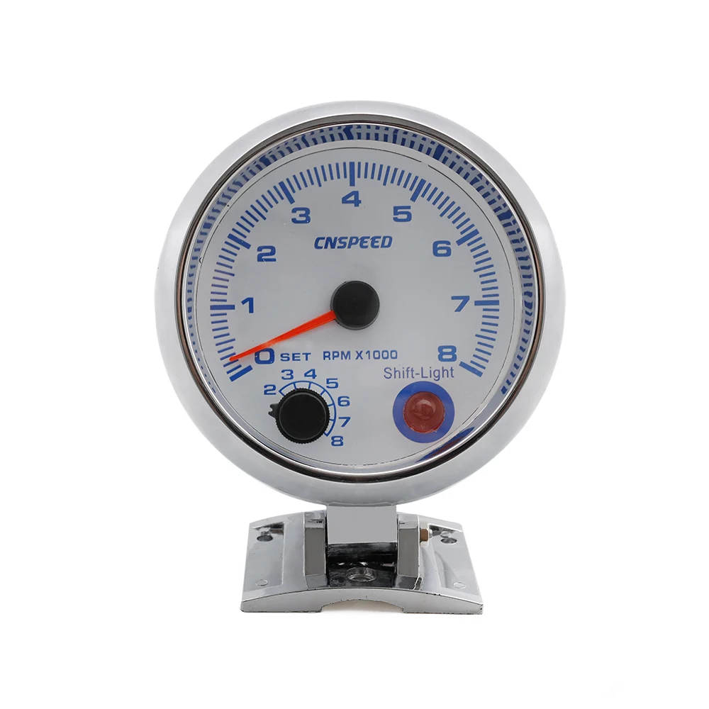 

3 3/4" 0-8000 RPM gauge with inter shift light Chorme Color Car meter/Tachometer/Racing meter YC100140-CN