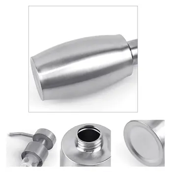 

Hand Soap Pump Bottle Stainless Steel Foamimg Lotion Shampoo Liquid Dispenser 875C