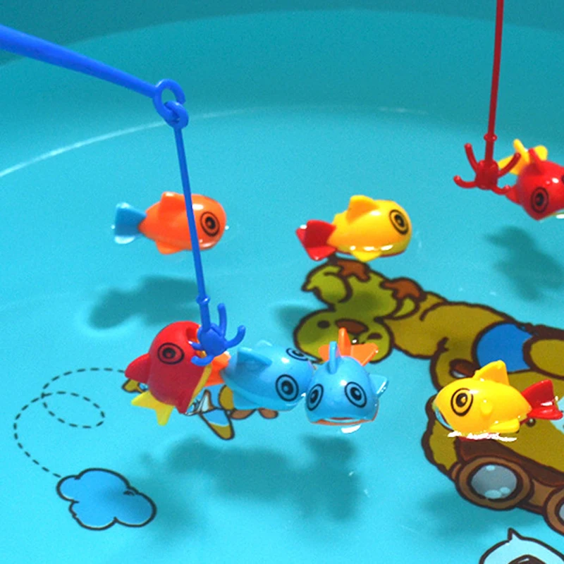 10pcs Baby Bath Toys Plastic Fishing Water Kids Water Spray Toys Fun Cute Children Bathroom Bathing Toy Parent Child interaction