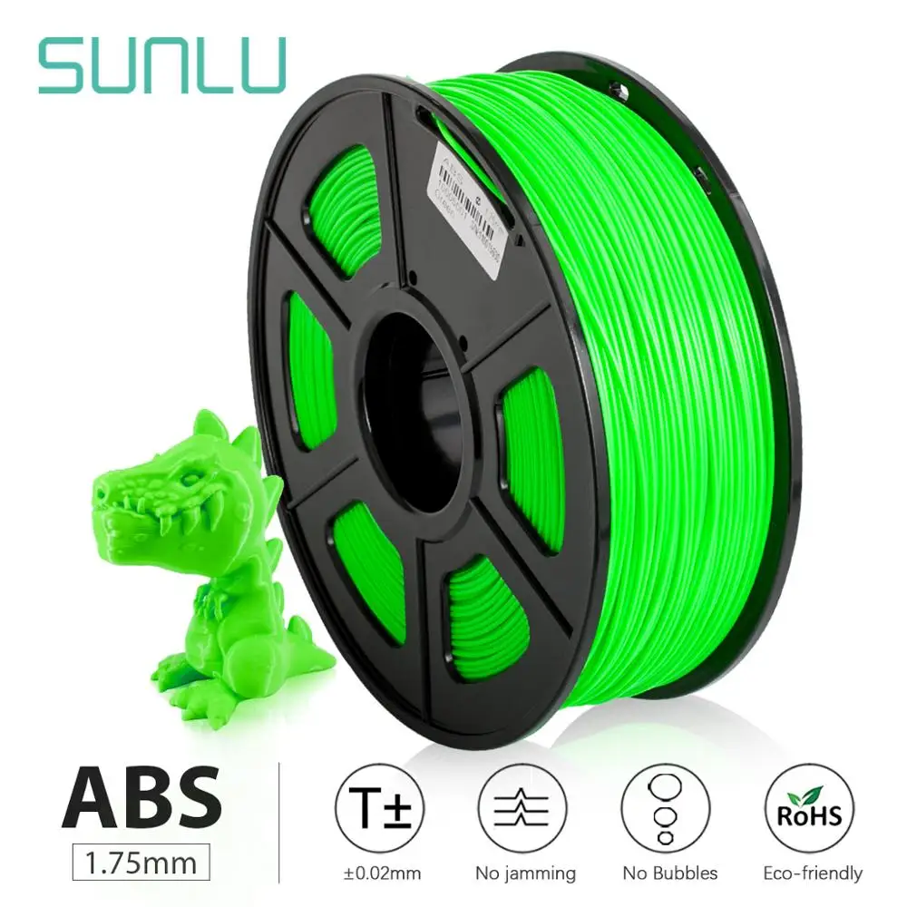 

SUNLU 3d printer filament ABS 1kg 2.2 LBS 3d Printing filament for 3D Printers and 3D Pens for kids doodling gift printing