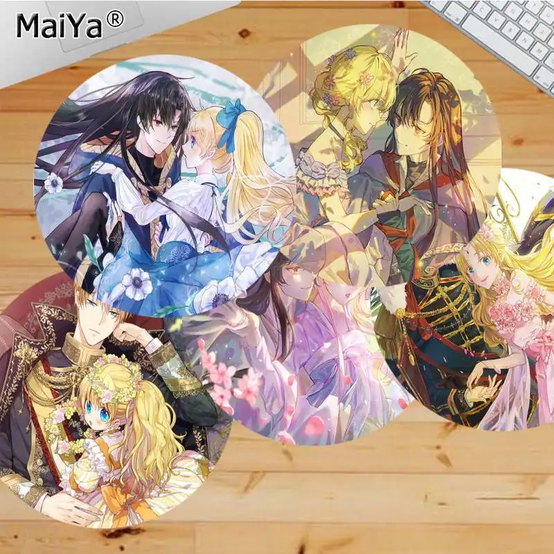 

Babaite New Who Made Me A Princess Laptop Computer round desk pads Mousepad Anti-Slip Laptop PC Mice Pad Mat gaming Mousepad