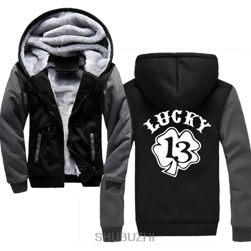 Lucky 13 куртка мужская shubuzhi новая брендовая Зимняя Толстая теплая флисовая куртка на молнии для мужчин s спортивный топ с длинными рукавами мужские европейские толстовки с капюшоном - Цвет: same as picture