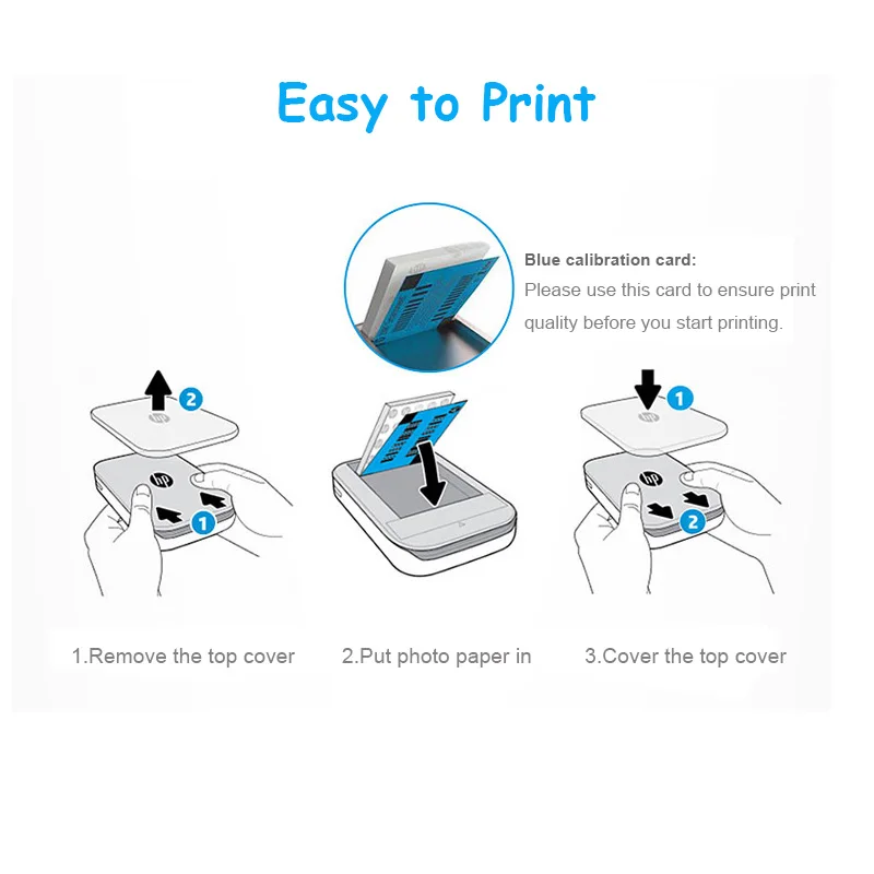 Hp звездочки 2-в-1 Портативный фотопринтер& Фотоаппарат моментальной печати для 5*7,6 см(2x3-inch) липкий покрытием цинк Фотобумага