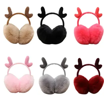 

Fashion Women Girl Fur Winter Ear Warmer Earmuffs Cat Ear Muffs Earlap Glitter Sequin Earmuffs Headband