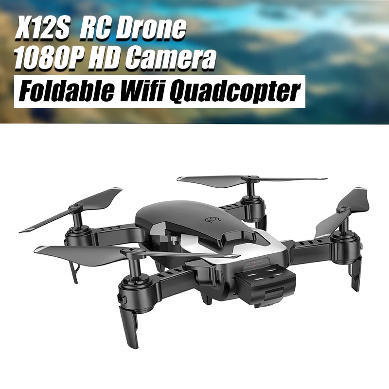 

X12S FPV RC Drone 1080P Dual Camera Optical Flow Selfie Dron HD Live Video Foldable Wifi Quadcopter