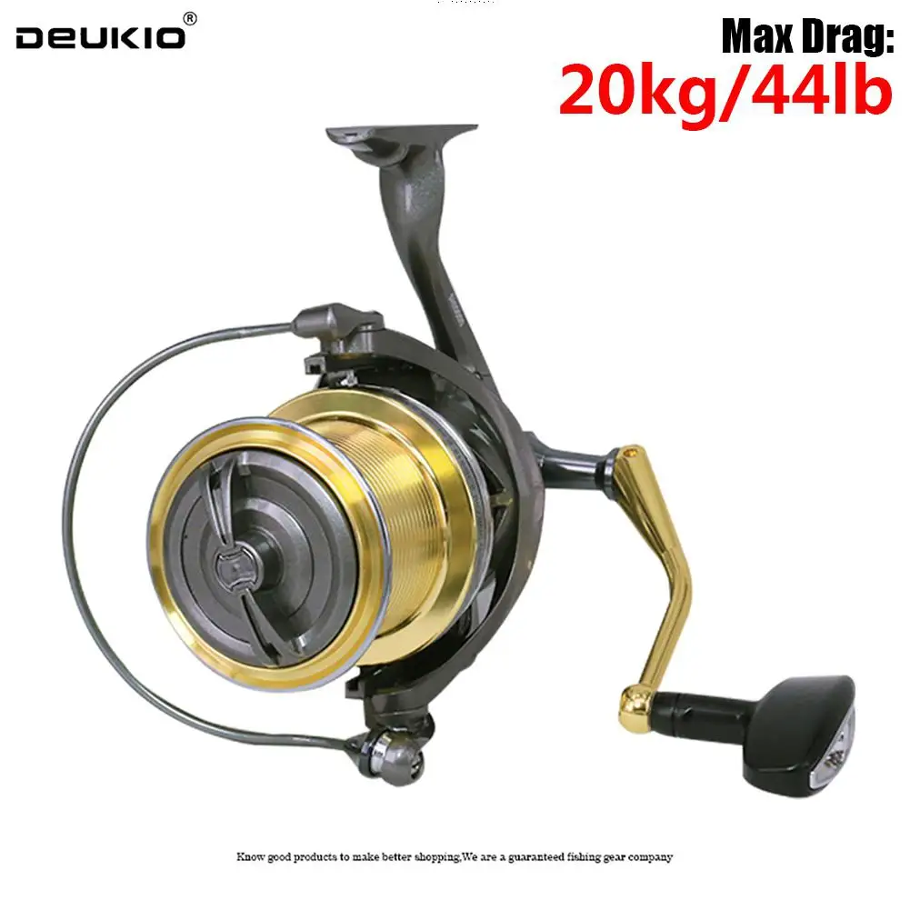 

MeterMall DEUKIO 6+1 Bearings Spinning Reel SH10000/12000 Long Cast Fishing Reel Spool Left Right Hand Exchangeable Saltwater