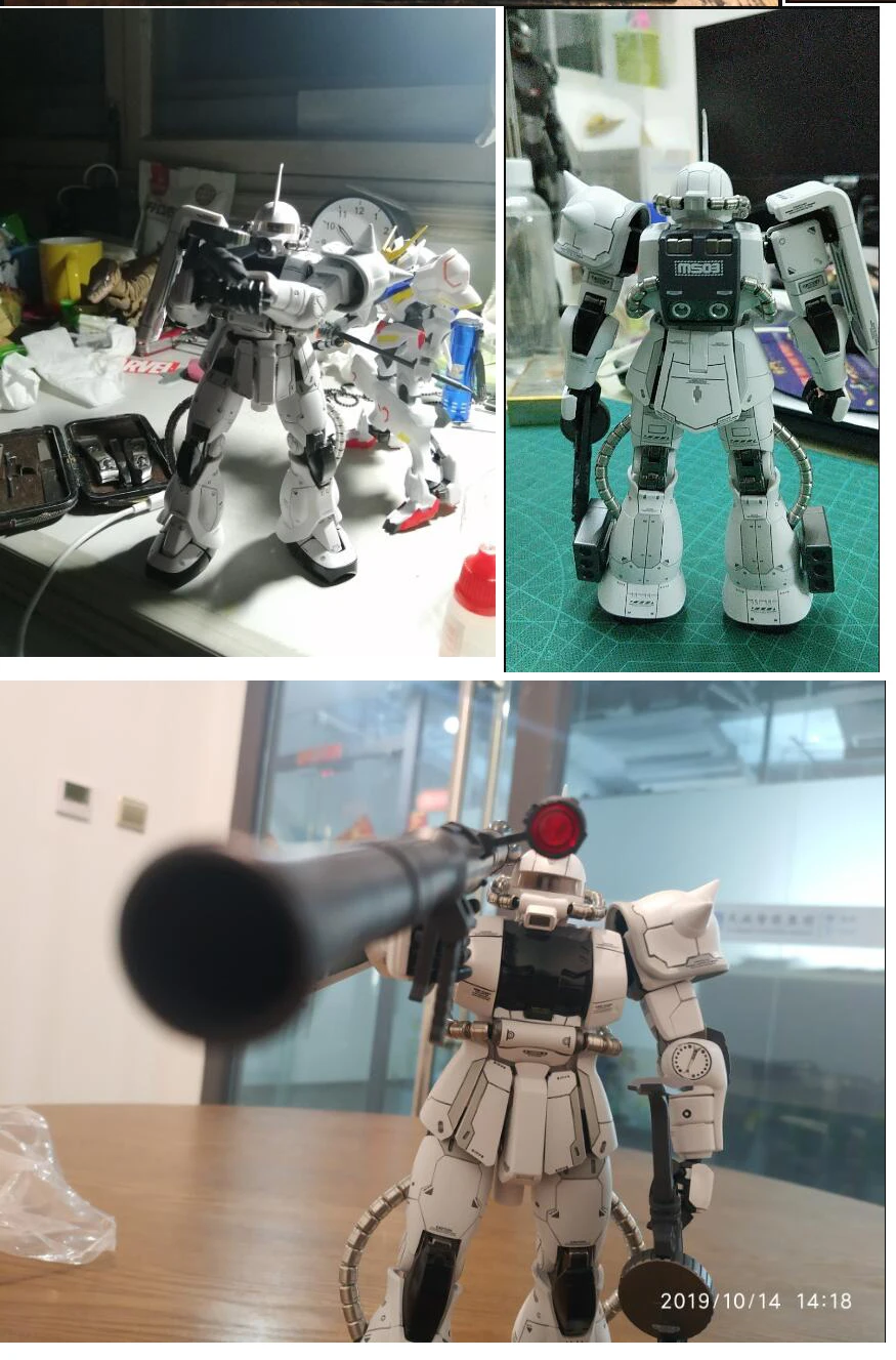 MS06J металлический солдат MS 1/100 MS-06J Zaku II Белый Огр Гандам мобильный костюм экшн набор для сборки фигурки, модель