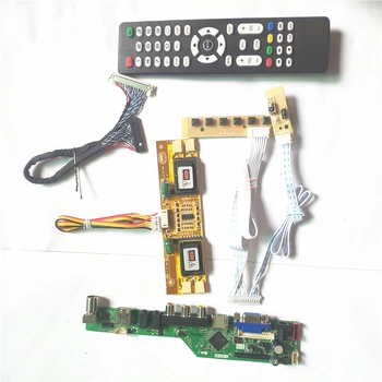 

For CLAA150XP07FQ CLAA150XP07Q USB VGA HDMI AV RF LCD panel keyboard+Inverter+Remote LVDS 20Pin 4CCFL T.V53 controller board kit