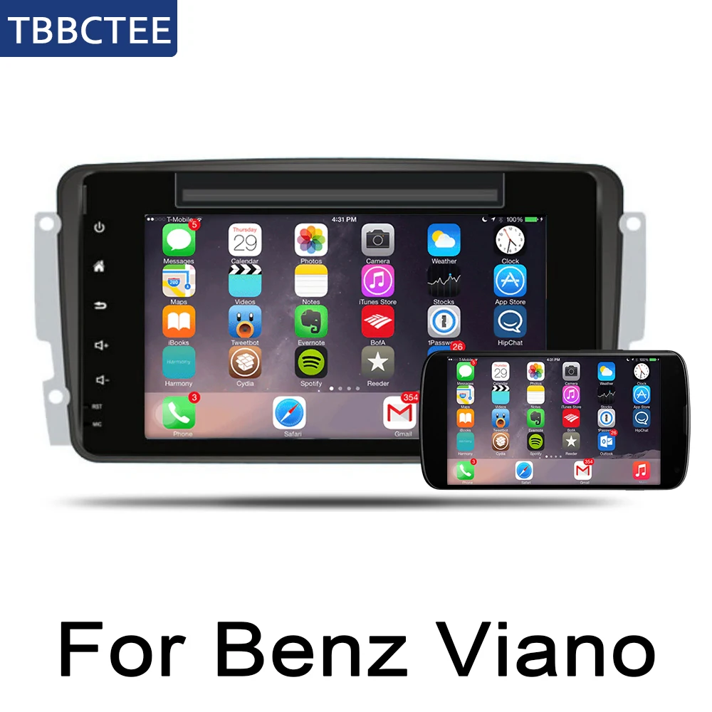 Для Mercedes Benz Viano 2004 ~ 2006 NTG Авторадио автомобильный dvd плеер на основе Android gps