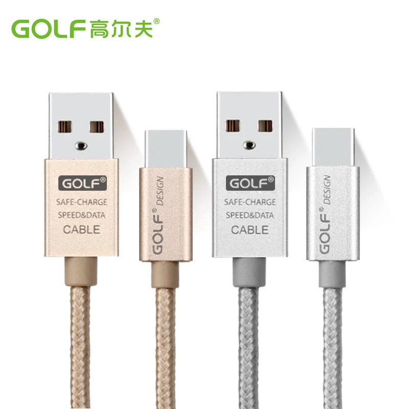 USB кабель GOLF 1 м Type C для зарядки и синхронизации данных Huawei Mate9 OnePlus 3 5 6 Samsung S8 S9 LG G6