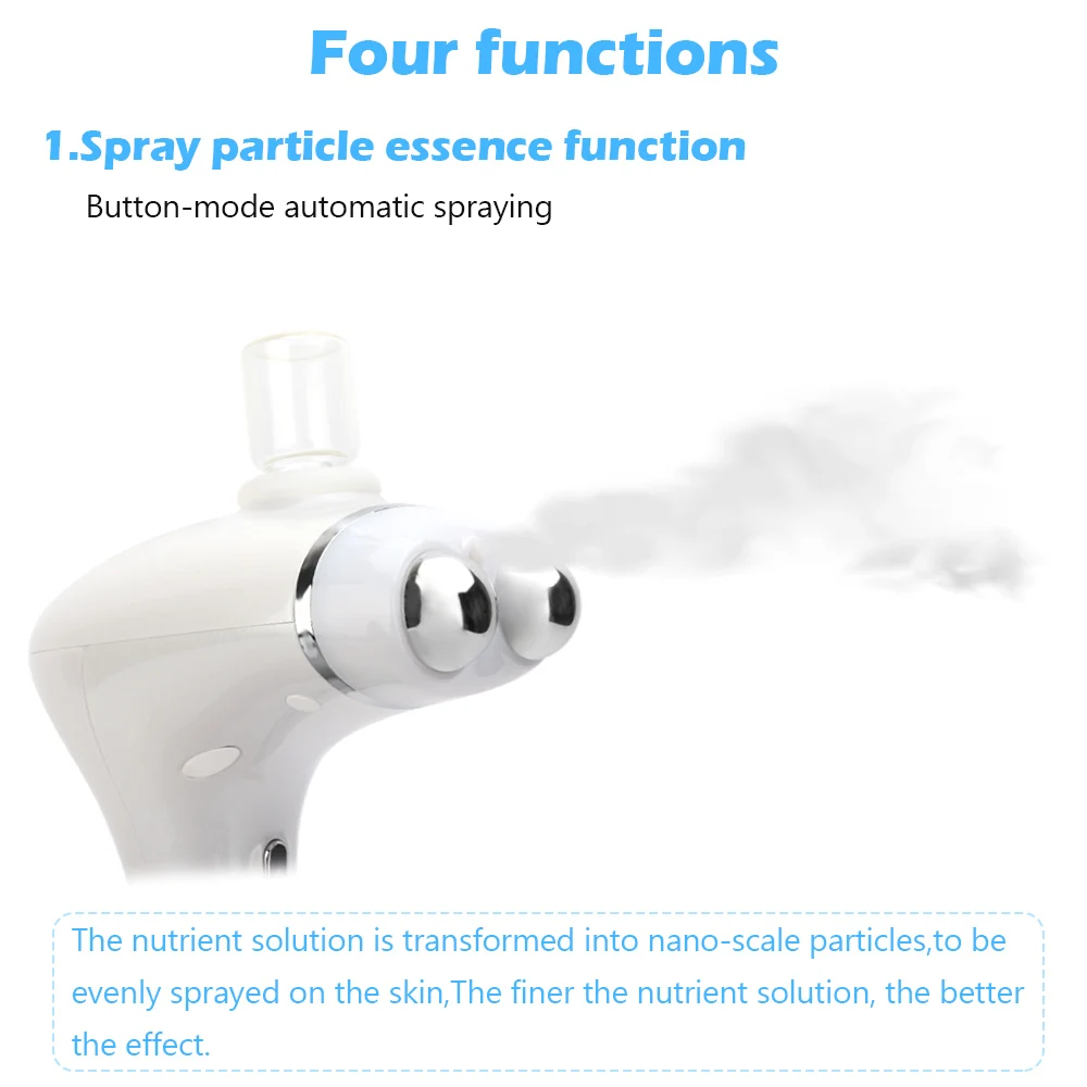  Multifuntcion 5D Nano Facial Spray EMS Microcurrent Ion Face Skin Tightening Wrinkle Remove LED Pho - 4000142919381