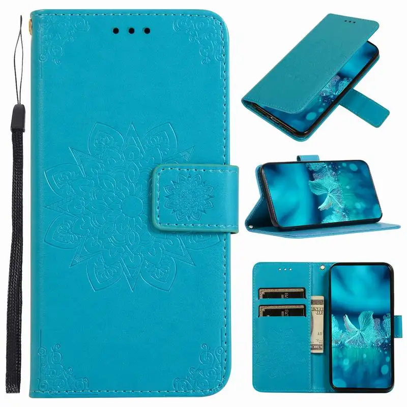 Flower PU Leather Phone Case For Huawei Honor 8S 8X 8A 9X 20 Pro 10 Lite 10i 20i Mate 30 P30 P20 2019 P smart Z Plus |