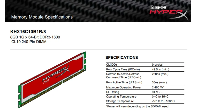 Оперативная память kingston HyperX DDR3, 4 ГБ, 8 ГБ, 1333 МГц, 1600 МГц, оперативная память ddr3, 4 ГБ, 8 ГБ, PC3-12800, настольная память для игр DIMM