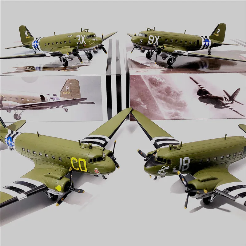 1:100 C47 транспортный самолет модель 101 авиационного дивизиона США 75 летняя