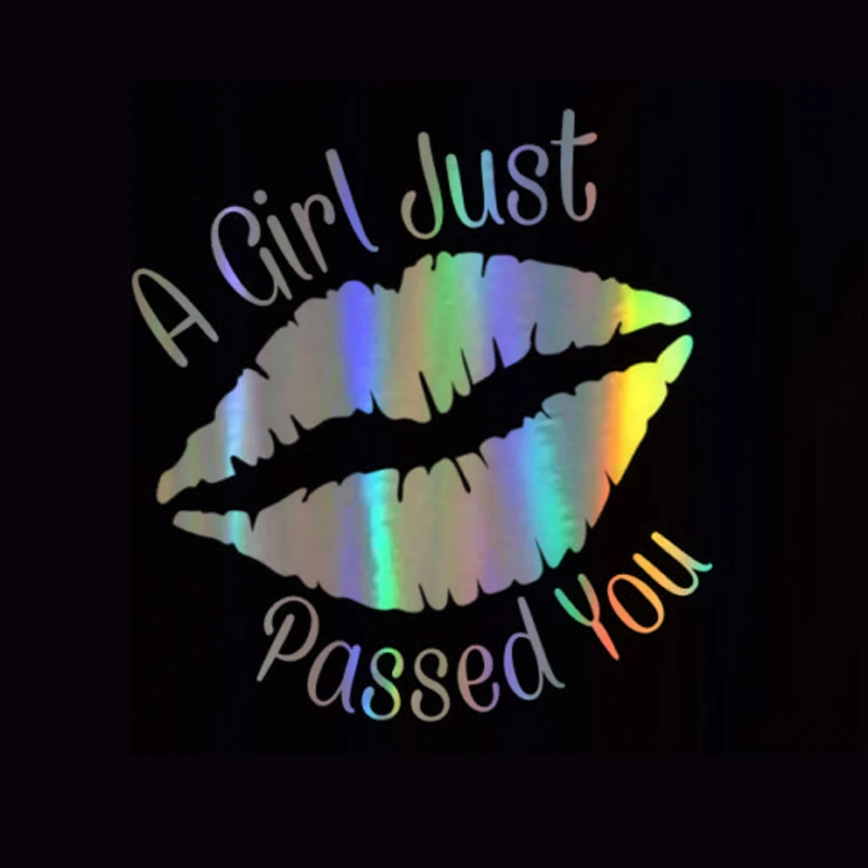 

Car Sticker Vinyl 10.9CM*11.4CM Lady's Girl Women Mouths Stickers and Decals Funny 3D Stickers On Car Styling Creative