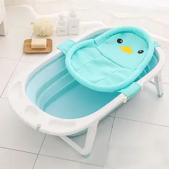 

Newborn Baby Bath Adjustable Seat 3D Breathable Fabric Support Net Quick-drying Comfortable Baby Bath Net With Cute Pattern