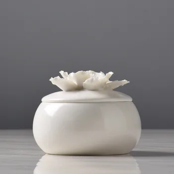 

Modern simple ceramic jewelry storage box bedroom room decoration soft home decoration crafts