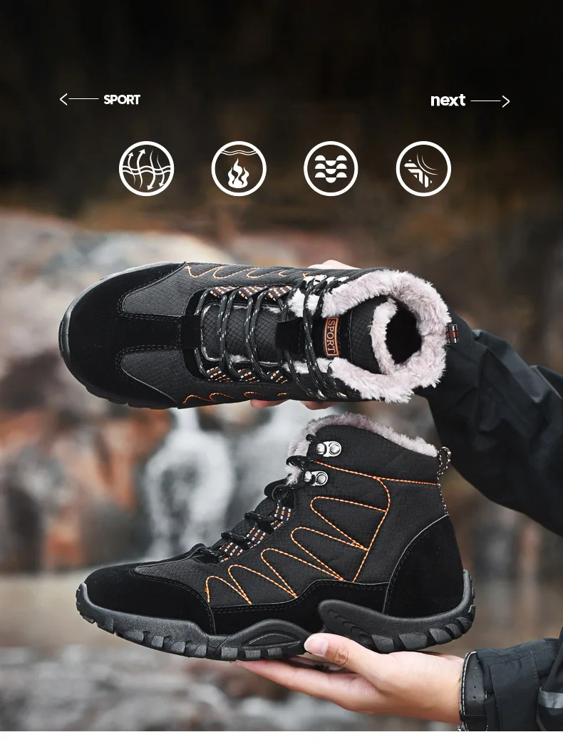 Уличные тактические ботинки для мужчин; зимняя походная обувь; Водонепроницаемая нескользящая обувь для походов и путешествий; мужские ботинки для альпинизма и охоты